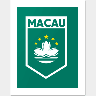 Macau Flag Emblem Posters and Art